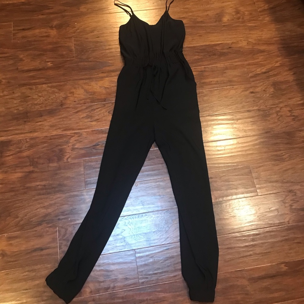 Petticoat alley Small black jumpsuit pants romper